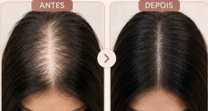 Antes e depois de cliente da Glamour Estética Feminina