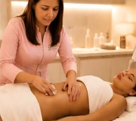 Drenagem linfática na Glamour Estética Feminina